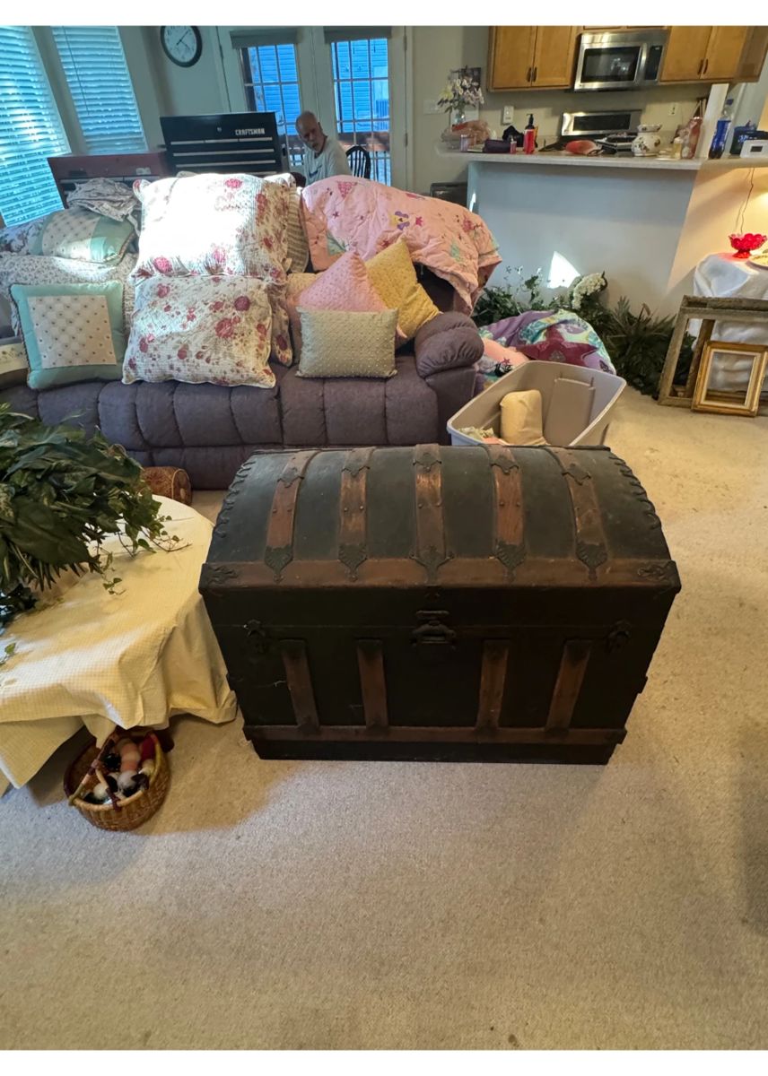 Antique Dome-Top Steam Trunk - two to choose from!