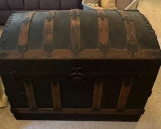 Antique Dome-Top Steam Trunk - two to choose from!