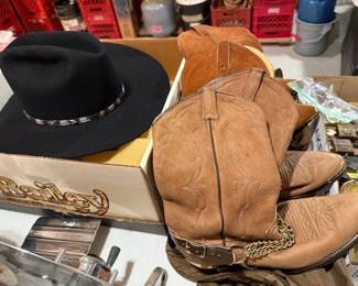 Dan Post boots. Cowboy hats. 