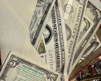 Funny money. Make it rain. 