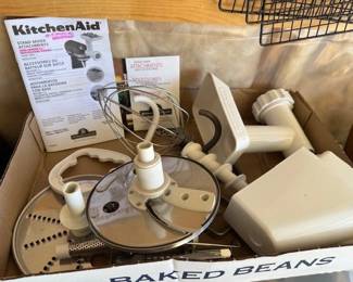 Kitchen Aid accessories. 