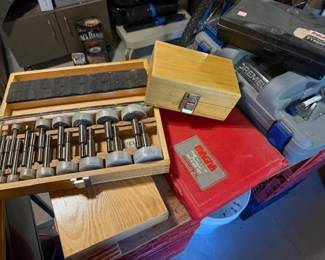 Forstner / router bits. Magna. Brand new tap and die.