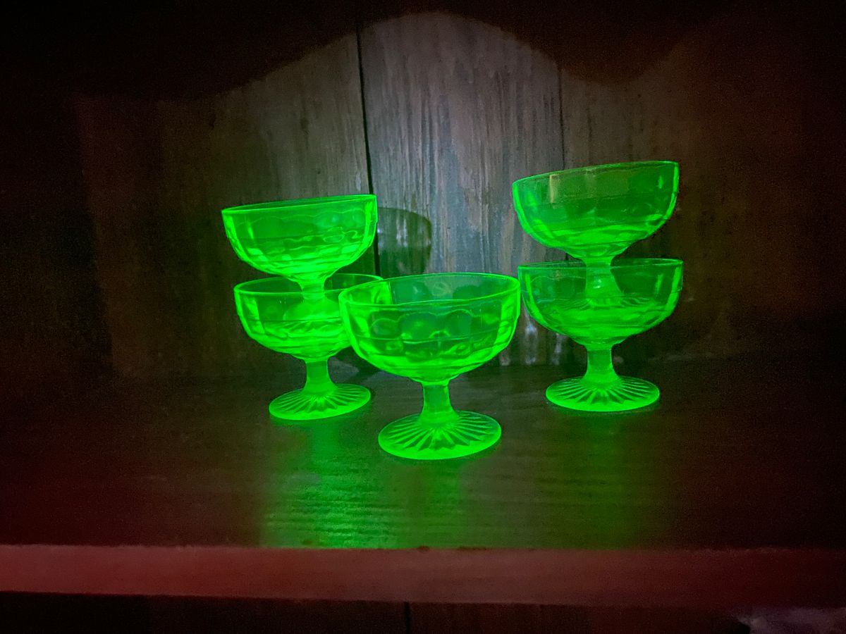 Uranium glass.