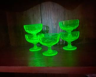 Uranium glass.
