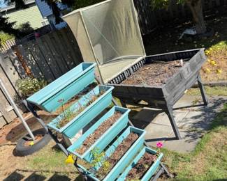 48 VegepodRaisedGardenBedwCover5TierPlanterSet