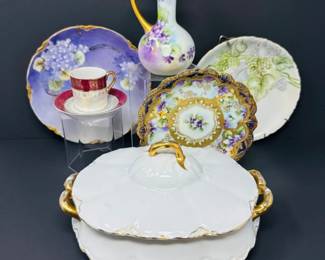 20 AntiqueHandPaintedPorcelainSetBavariaJapanFrance