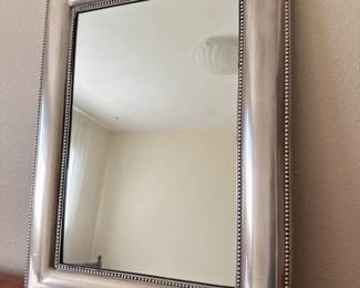 22 HeavyMetalFramedMirrorwBeadedEdge