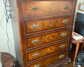 Vertical dresser. Part of bedroom set.