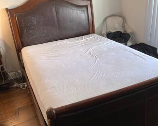 Queen size bed frame.