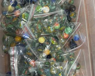 Marbles! Lots or marbles.
