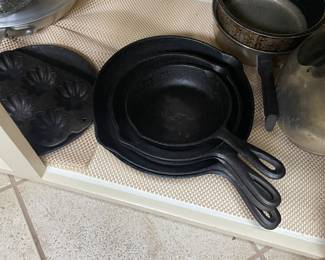 Cast iron skillets SOLD