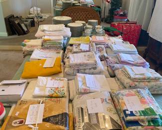 vintage linens and sheet sets