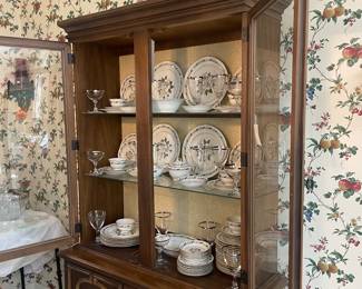 Entire dish set with glassware $100