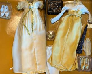 PRESALE Franklin Mint Titanic Rose Doll, Trunk & Dress Collection – Available for Presale  — $1,200 or best offer 
Includes:
Rose Doll
12 Dresses with accessories 
Trunk with accessories 
All items included  are shown in the  presale pictures. 