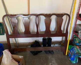 Walnut queen headboard