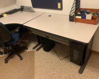 Great modular desk set…work from home in comfort and style. 