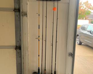 Fishing rods….for when you’re done mowing!