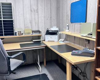OFFICE EQUIPMENT DESK, CHAIR