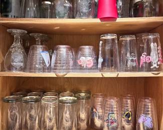 TONS OF GLASSES - MUGS ....