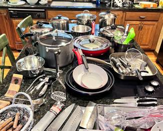 OVERLOOKING THE FULL KITCHEN