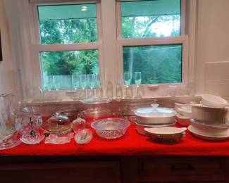 Crystal, Corning, Fireking, more