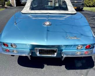 rear view of the Corvette