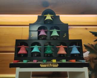 Vintage 1956 Prestige Toy Kusan Kampanile Tower of Musical Bells Toy