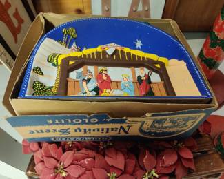Glolite Nativity set with box!