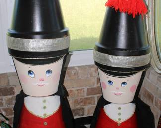 hand painted flower pots