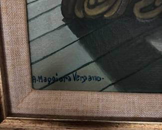 PAINTING BY LISTED ARTIST ALESSANDRO MAGGIORA VERGANO