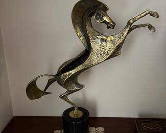 CURTIS JERE HORSE SCULTURE