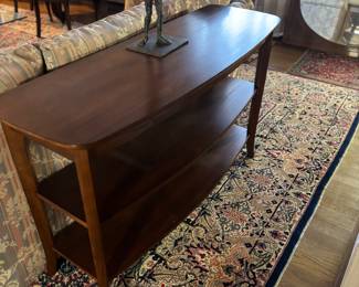 3 TIER WALNUT CONSOLE