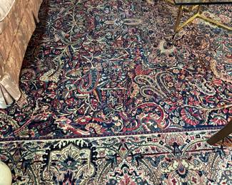 15'9" X9'8"VERY OLD PERSIAN KIRMAN RUG