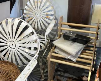 COOL MID CENTURY METAL CHAIRS