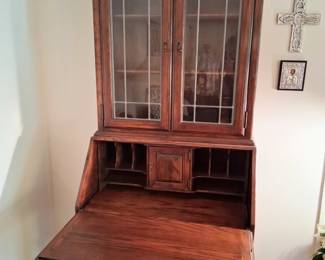 Antique drop front secretary