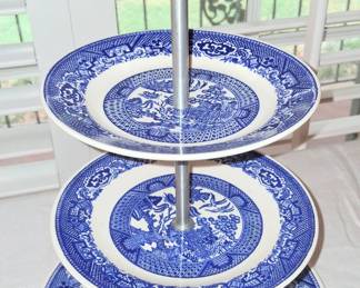 Blue Willow tidbit tray