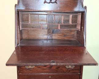 Antique drop front desk