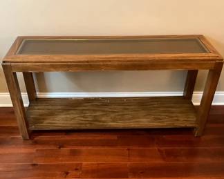 Console With Glass Insert