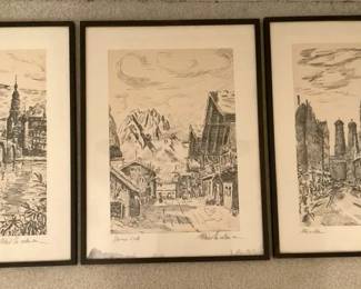 Black And White Etchings