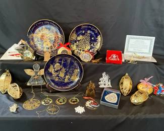 Golden Christmas Ornaments