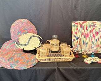 Rattan Woven Serving Ware 