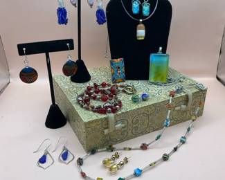 Dichroic Italian Glass Jewelry 