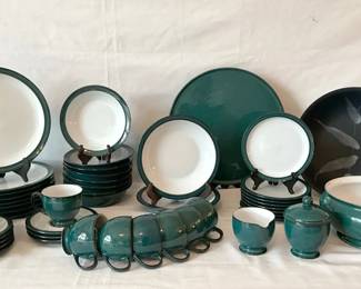 Set Of Denby Dishes And Decorative Serving Bowl 