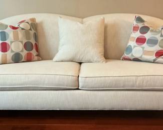 Havertys Cream Sofa and Pillows