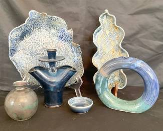 Blue Pottery Decor
