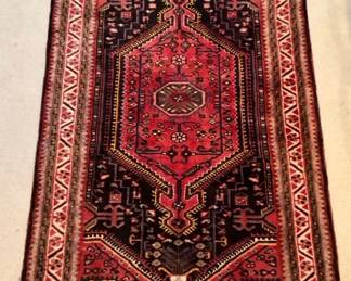 Red And Flora Rug
