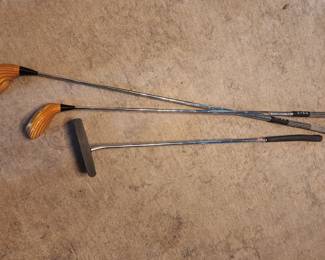Ping Golf Clubs - woods #1 and #3, Roger Evans Stand-Up Alignment-Putter