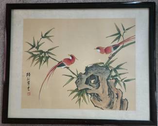 Asian art 21.25" x 16.75" 