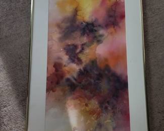 Ahlin water color 26.5" tall x 16.5" wide