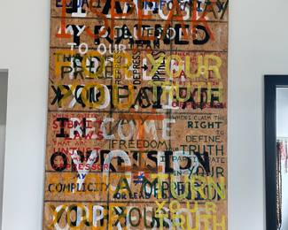 8'x4' Full Sheet of Plywood Art - $750